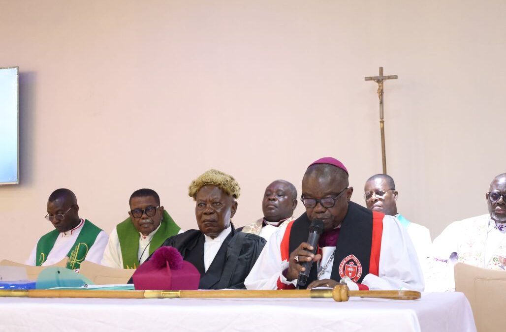 Bishop Torto delivering his Charge at the Twenty-Fifth Synod of the Anglican Diocese of Accra