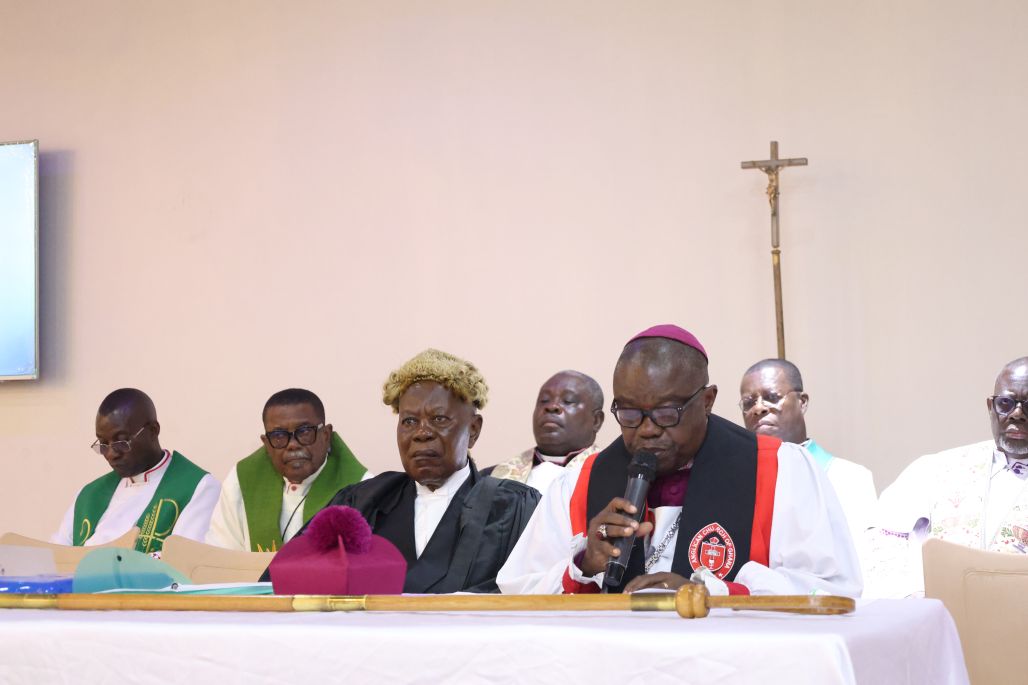 Bishop Torto delivering his Charge at the Twenty-Fifth Synod of the Anglican Diocese of Accra